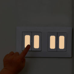 Glow in the Dark Switch Button Label Sticker DIY Luminous Indicating Strip Night Light Wall Decorative Glowing Rectangle Sticker