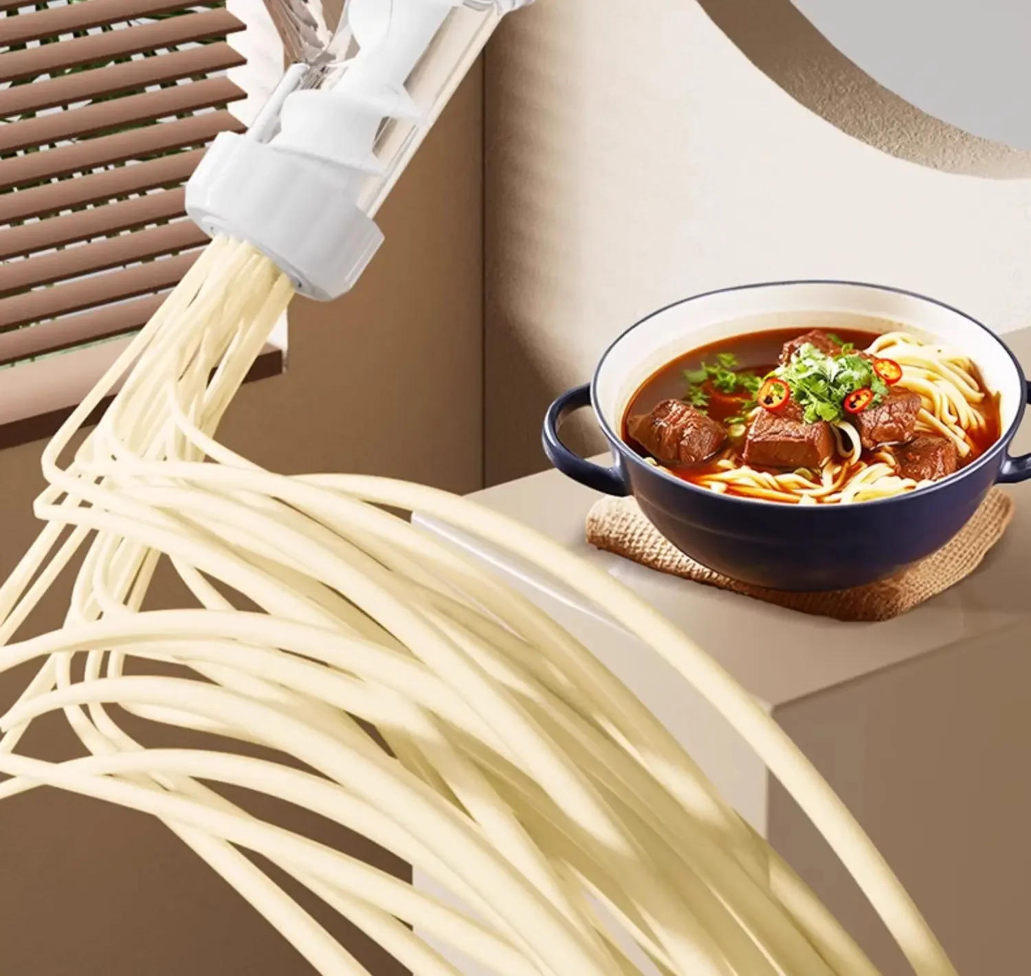 Description Picture 3 of itemHandheld 220V Noodle Maker Electric Noodle Press Household Maker Small Electric Multifunctional Noodle Gun Pasta Maker Machine