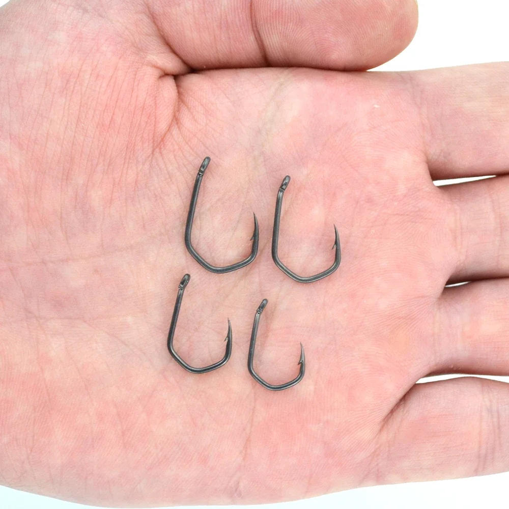 Description Picture 3 of itemHirisi 100pcs Eyed Barbed Fishing Hooks Pinpoint Claw PTFE Coated High Carbon Steel Durable Fishing Supplies New 8019