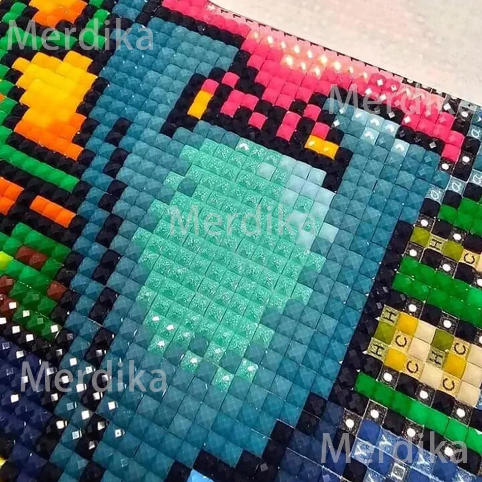 Description Picture 4 of itemZipper Bag Fairy Dust Diamond Painting Santa Claus Diy Christmas Scene Square Round Mosaic Diamond Embroidery Scenery Home Decor