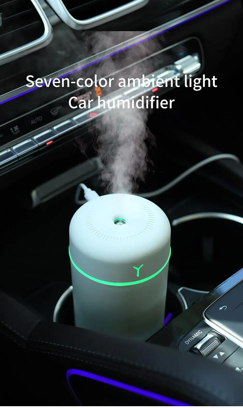 Description Picture 2 of item1 PCS Portable 390ml Air Humidifier Aromatherapy Humidificador For Home Car USB Sprayer With LED Color Night Lamp Purifier