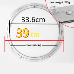 39cm Turntable Display Rack Swivel Plate Table Rotary Glass Rotating Base Non-slip Furniture Hardware Aluminum Alloy