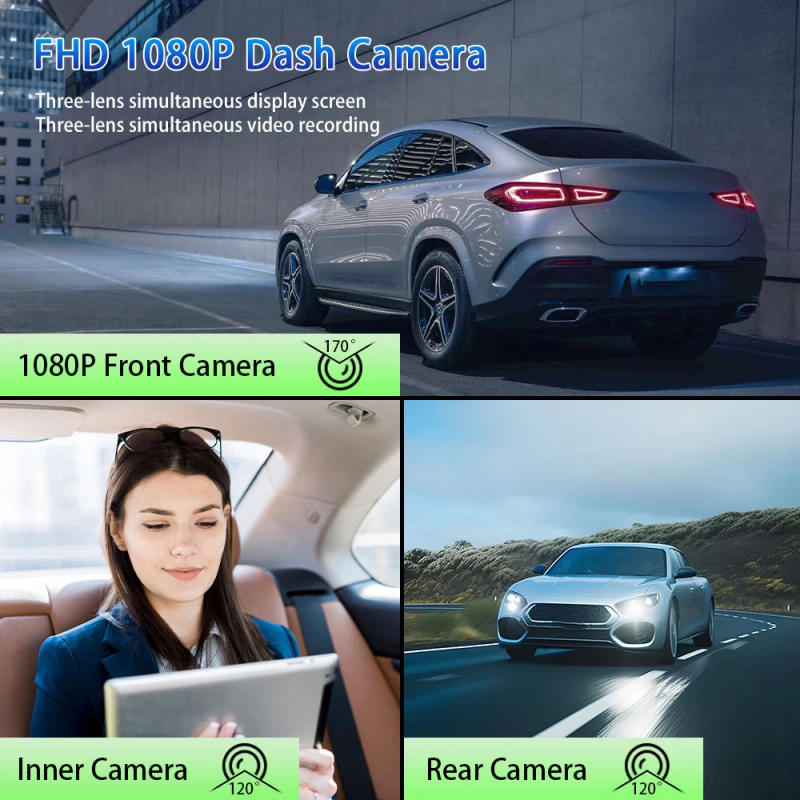 Description Picture 4 of itemWIFI 3Lens Car DVR 1080P HD Dash Cam for Cars Video Recorder Rear View Camera for Vehicle Night Vision Black Box Car Assecories