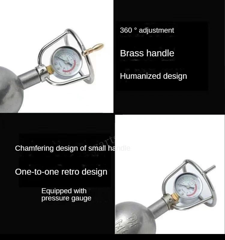 Description Picture 4 of itemHand Popcorn Machine Open Firing Popcorn Puffing Machine Stainless Steel Mini Popper Small Manual Popcorn Maker Open Firing