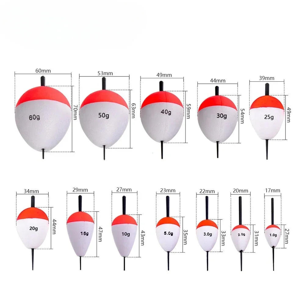 Description Picture 3 of item1/2/3/5g 5Pcs/Set Fishing Float Upgraded EVA Bobber Sea Floating Buoy Fishing Sticks Fish Tackle 1g 2g 3g 5g Fishing Accessory
