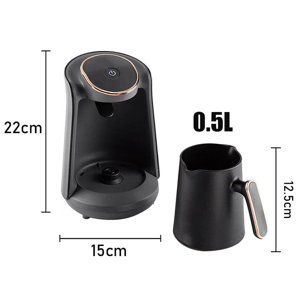 Description Picture 2 of item600W Coffee Maker 0.5L Coffee Pots Moka Pot Semi-automatic Turkish Coffee Maker Thermal Cup Mini Coffee Machine Office