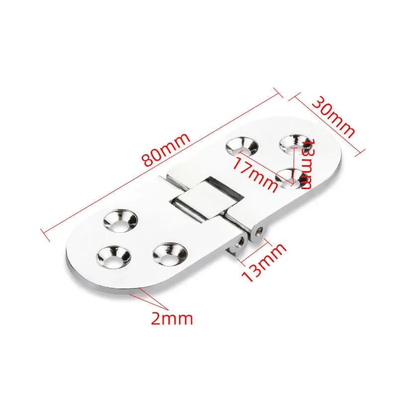 Description Picture 2 of item4pcs/set Folding Desktop Accessory For Sewing Machine Hardware Flap Hinge Zinc Alloy 80x30mm Drawer Door Cupboard Window Cabinet
