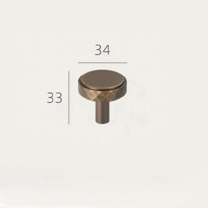 Description Picture 3 of itemCloset handle drawer knobs brass door knob knurled handle brass knurled knob 2Pcs/set