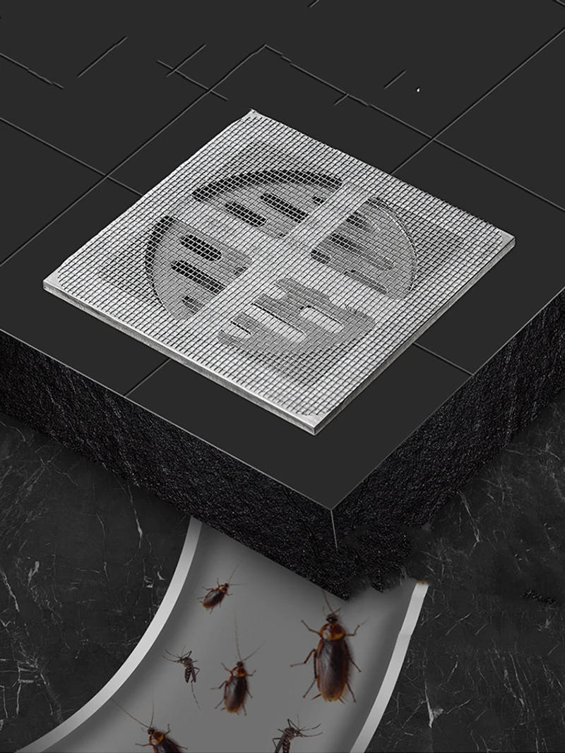 Description Picture 4 of itemFloor Sink Strainer Filter Mesh Disposable Hair Catchers Floor Drain Patch Anti-Clogging Filter Patch  Bathroom Accessories