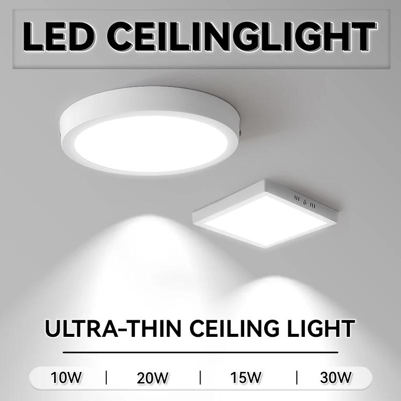 Description Picture 3 of itemModern Ceiling Lamp LED Kitchen Ceil Surface Mount Lustre Panel Room Chandelier Fixture Home Decorative Square Ceiling Light LED