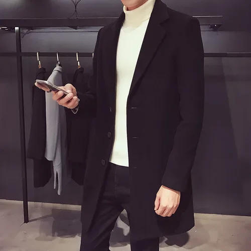 Description Picture 3 of itemCustomized Men Fashion Jackets Plain Trench Coat - New Collection