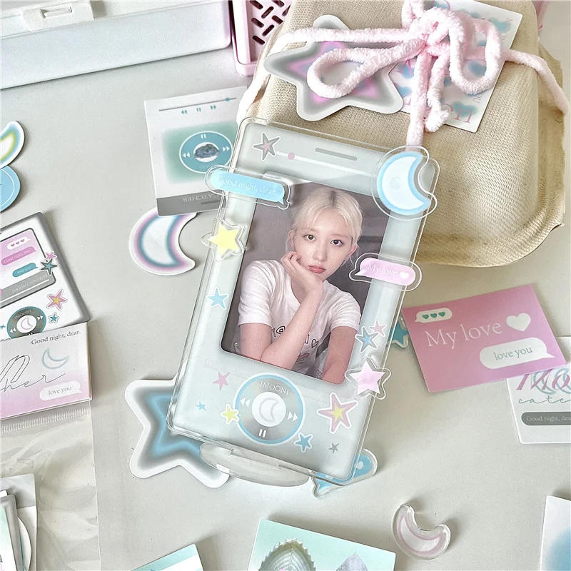 Description Picture 4 of itemINS Kpop Photocard Holder 3 inch Acrylic Photo Frame Idol Photo Display Stand Photo Unique Design Card Protective Case 포토카드 액자