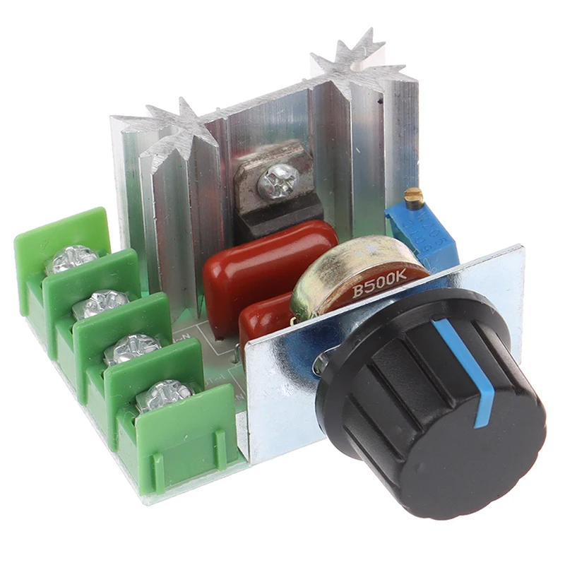 Description Picture 3 of item1Pc 50-220V 2000W Speed Controller Dimmers SCR Voltage Regulator Thermostat Tool