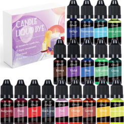 18/24/30 Colors Candle Dyes Pigment Set DIY Candle Soap Dye Liquid Colorant Making Kit Handmade Candle Mold Epoxy Resin Crafts