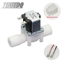 Water Control Valve Controller DC 12V 24V AC220V 1/2 Male Solenoid Valve Switch + Waterproof Cover Normally Closed Normally Open