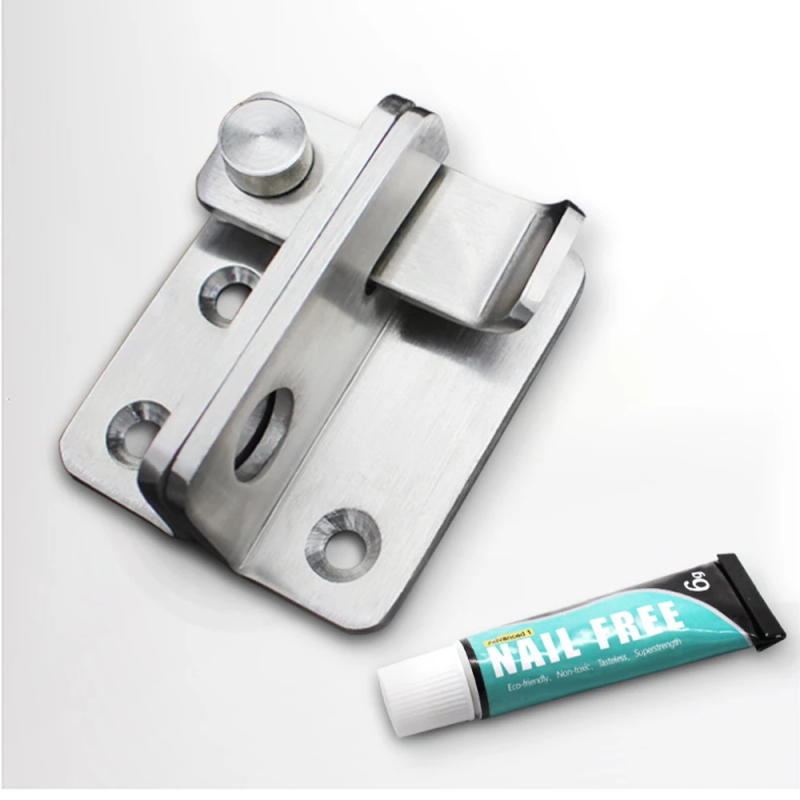 Description Picture 5 of itemStainless Steel Door Bolt Punching Wardrobe Latch Drawer Lock Safety Waterproof Explosion Anti-violence Bathroom Accessories