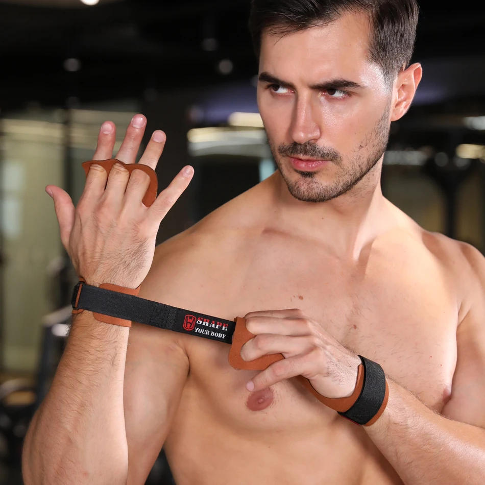 Description Picture 5 of itemWOSWEIR Gym Gloves for Horizontal Bar Weight Lifting Fitness Bodybuilding Training Sports Crossfit  Workout Palm Protector