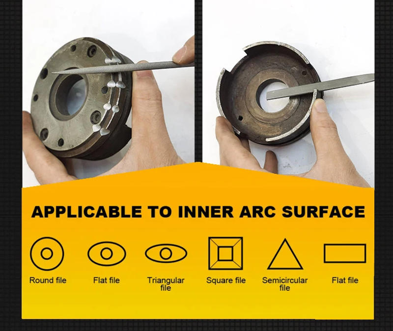 Description Picture 3 of item5 Pcs 140/160/180 mm Mini Metal Rasp Needle Files Set Wood Carving Tools for Steel Rasp Needle Filing Woodworking Hand File Tool