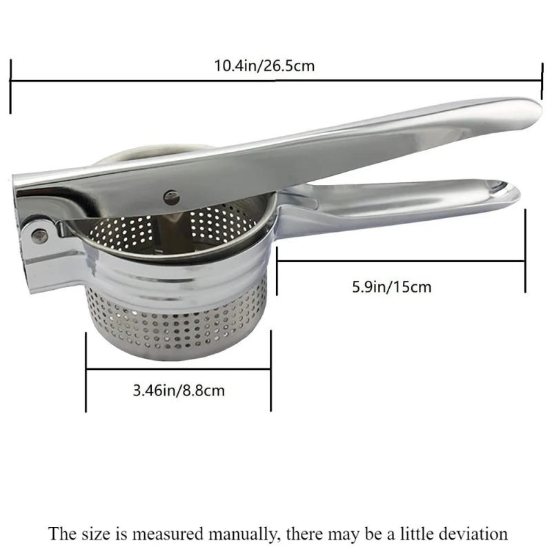 Description Picture 6 of itemPotato Masher Kitchen Gadget Food Grade Stainless Steel Crusher Fruit and Vegetable Juicer Ergonomic Comfort Handle
