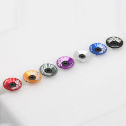 MTB Road Bike Stem Headset Top Cap Cover with Screw Bike Stem Cover Bike Headset Cover for Fork Head Tube Cycling Accessories