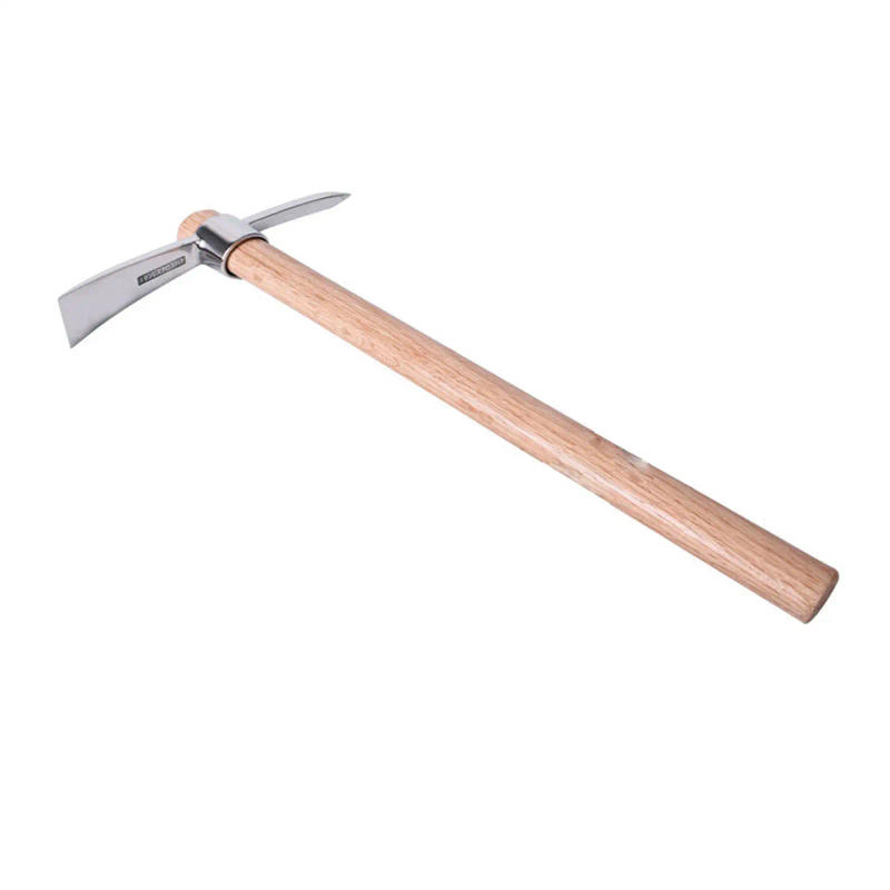 Description Picture 2 of itemStainless Steel Pickaxe Heavy Duty Multipurpose Hand Tools Sturdy Pick Mattock for Outdoor Garden Tilling Planting Digging