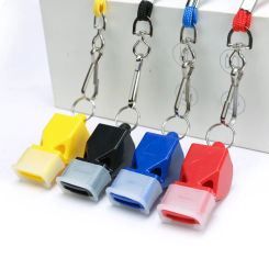 1PC Durable Survival Emergency Football Basketball Referee Hand Rope Tooth Guard  Whistle