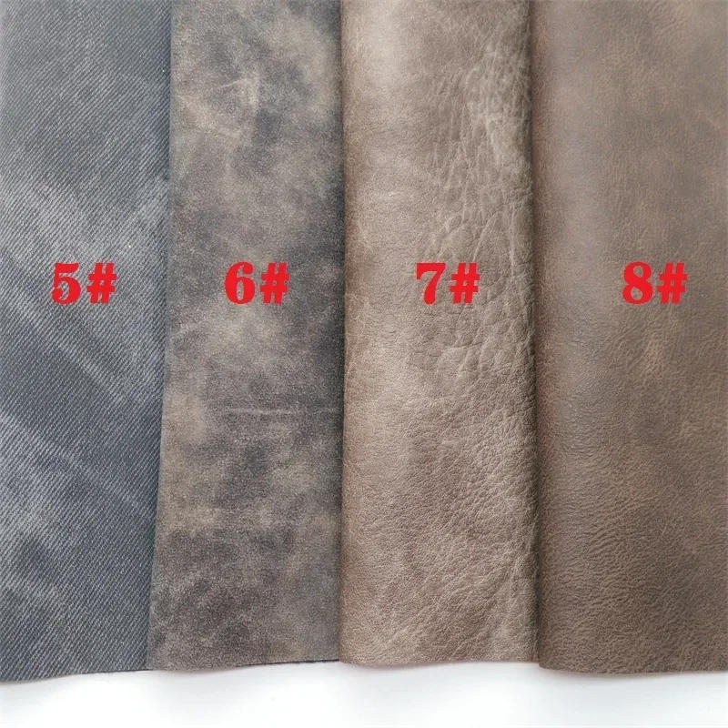 Description Picture 3 of itemVintage Two Tones Synthetic Faux Leather with Felt Backing Vinyl Fabric For Bows Earrings DIY 21X29CM FZ284