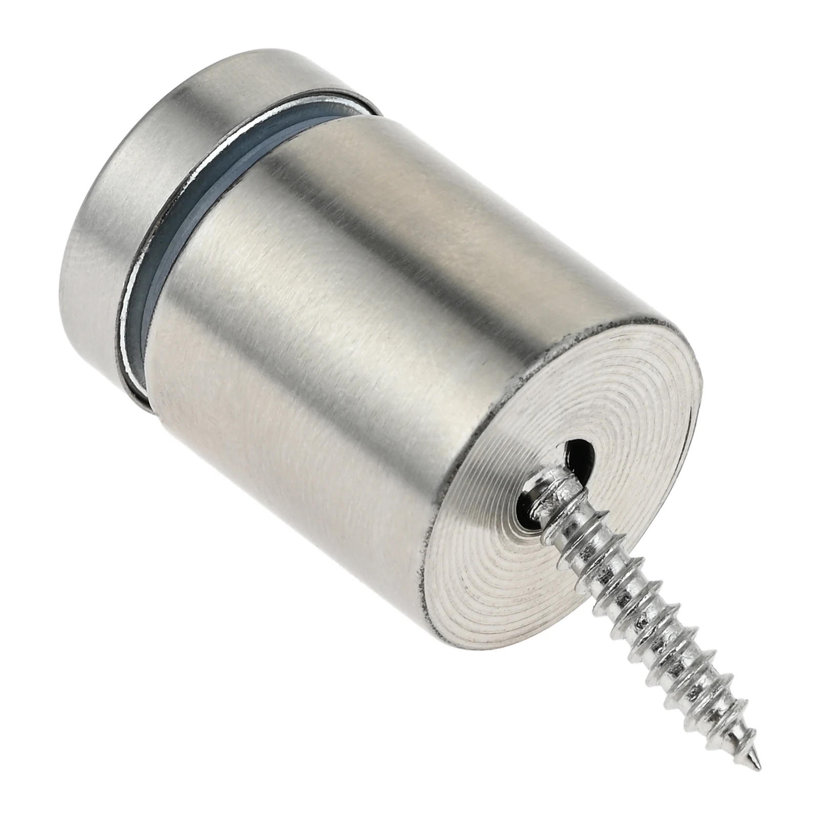 Description Picture 6 of item8pcs 19x25mm Glass Standoff Screws Silver Stainless Steel Picture Frame Sign Advertise Mirror Wall Support Fixing Nail Holder