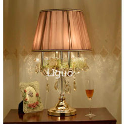 K9 Crystal Table Lamp D40cm H67cm E14 Modern Crystal  Lighting Bedroom Bedside  Luxury Table  Abajurторшер플로어 램프مصباح ارضي