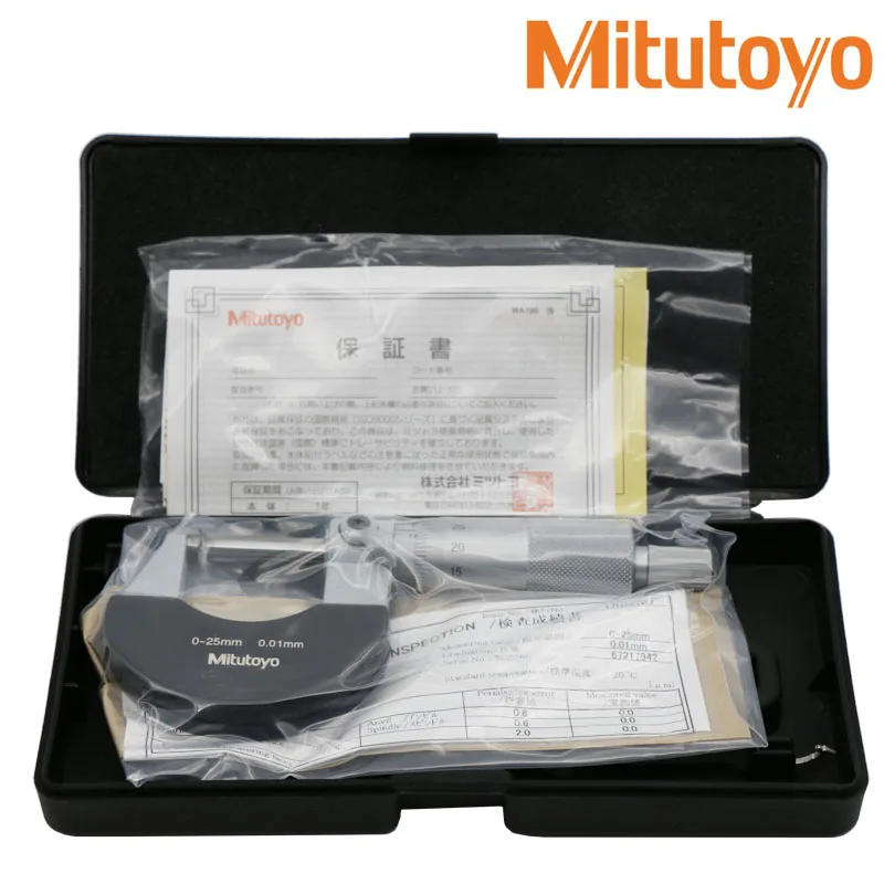 Description Picture 6 of itemMitutoyo Original Outside Micrometers,Heat-insulated frame,102-301 0-25mm,102-302 25-50mm,graduation 0.01mm