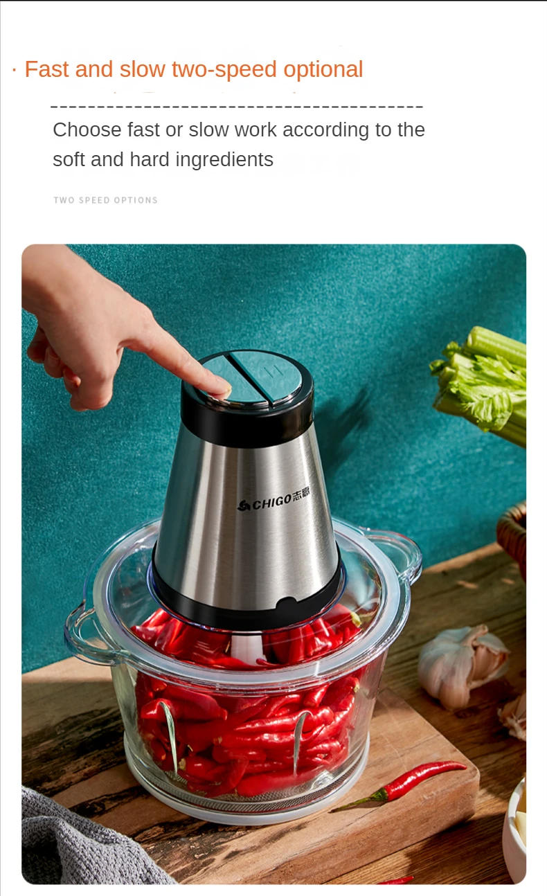 Description Picture 6 of itemMeat grinder household electric small stuffing and shredding vegetables multi-functional meat  kitchen appliance