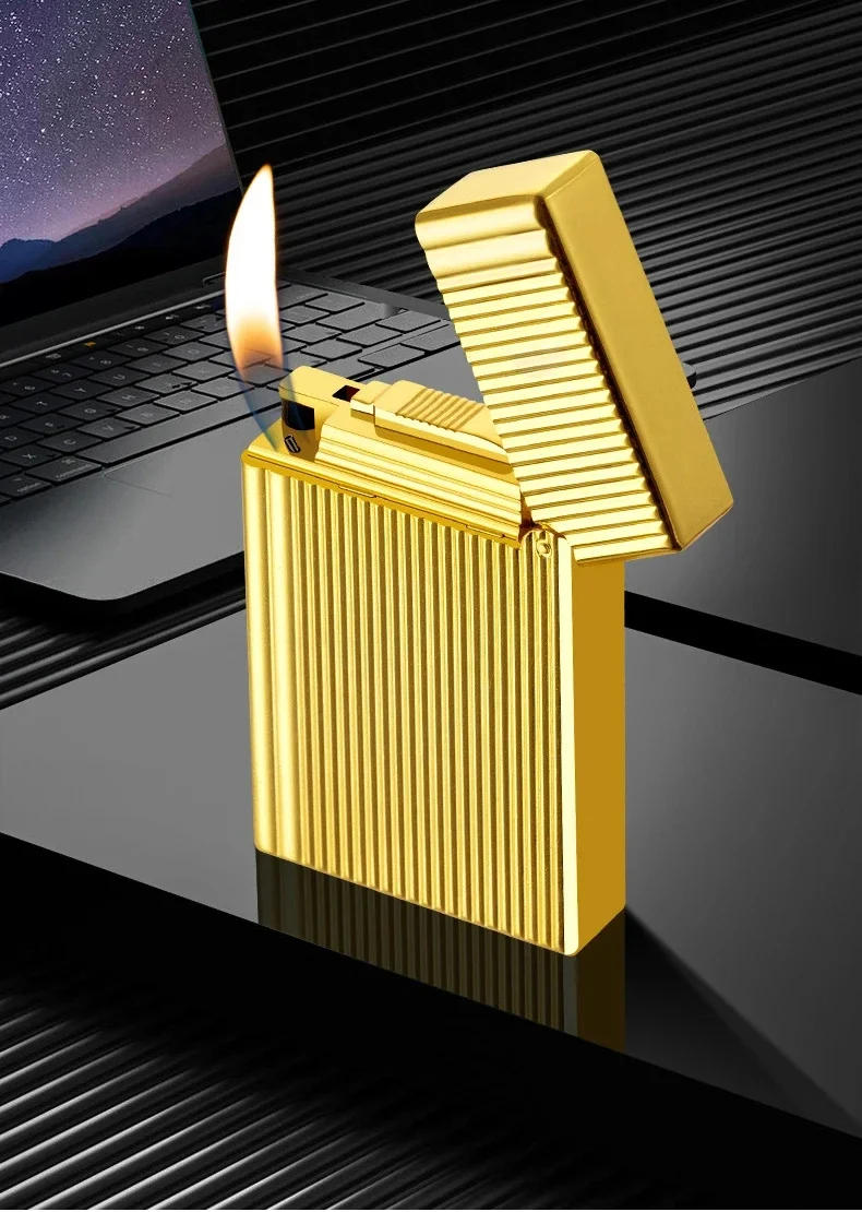 Description Picture 4 of itemDragon Gas Lighter Metal Grinding Jet Gas Flint Lighter Butane Metal Emboss PING Bright Sound Cigarette Cigar Lighter Inflated