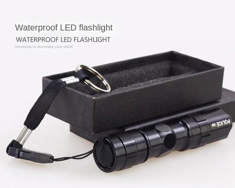 Description Picture 2 of itemSmall five cell Flashlight LED light Battery small electric portable mini flashlight outdoor emergency lighting gift box
