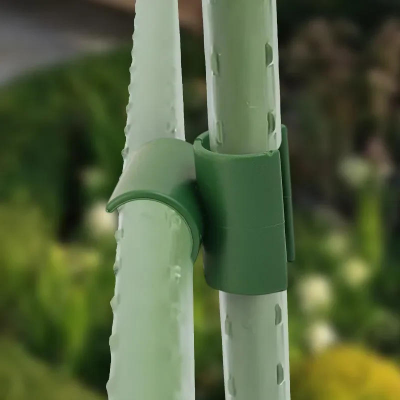 Description Picture 6 of item5-50Pcs Garden Cross Clip Plastic Fastener Plant Support Connecter Clamp Rod Plant Grafting Garden Frame Rod Connector Supplies