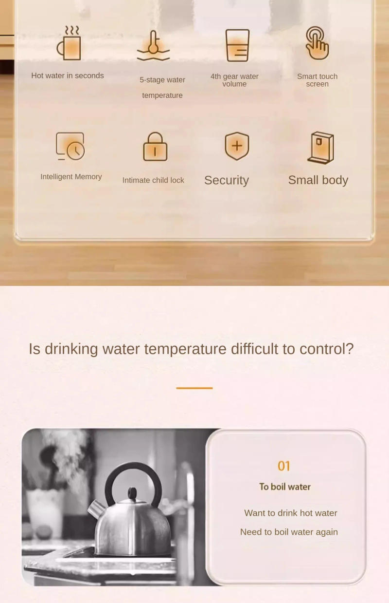 Description Picture 4 of itemQuick Heating Pipeline Machine Home Wall-Mounted Heating No Lining Straight Drinking Machine Instant Hot Water Dispenser