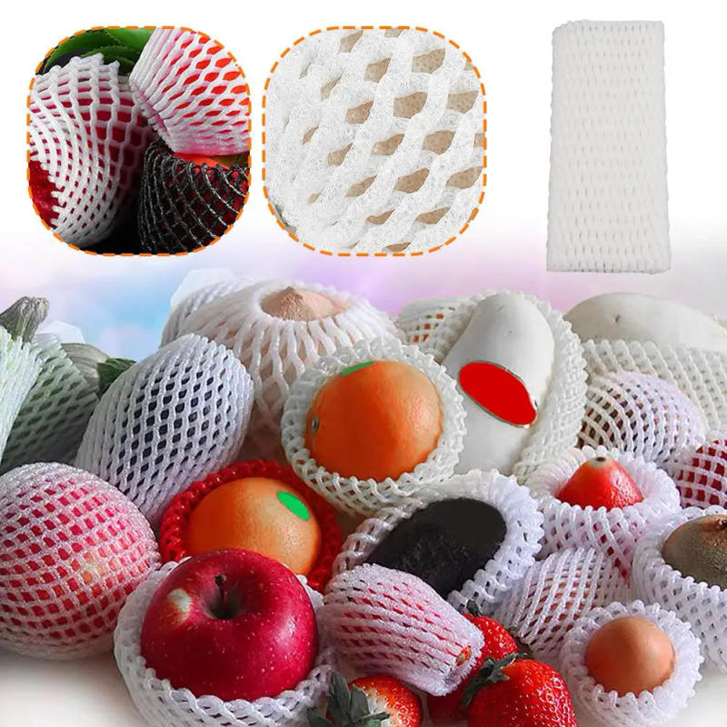 Description Picture 6 of item290/340Pcs Foam Net Sleeve Pocket Shockproof Protection Transport Packing Vegetable Fruit  Fragile Items Dedicated Mesh Bag