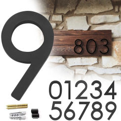 1PC 6inch Floating House Number with screw kit Acrylic Modern House Numbers Garden Door Mailbox Decor 911 Visibility Signage
