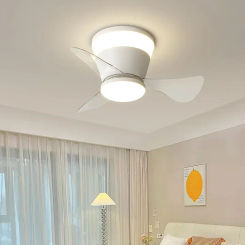 Modern LED Ceiling Fan Light Balcony Hallway Bedroom Dining Room Variable Frequency Ceiling Fan with Light