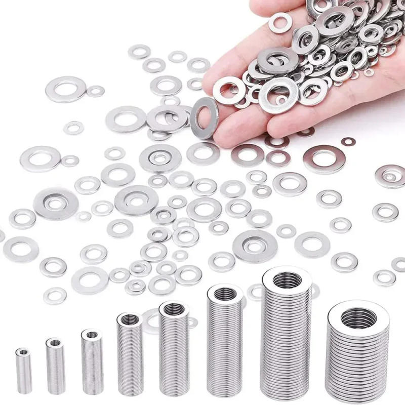 Description Picture 4 of item180pcs Stainless Steel Sealing Solid Gasket Washer M2 M2.5 M3 M4 M5 M6 M8 M10 Sump Plug Oil For General Repair Seal Ring Set