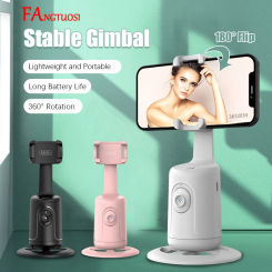 FANGTUOSI 2024 New 360 Rotation follow-up Gimbal Stabilizer Monopod Desktop tracking gimbal For Tiktok live photography