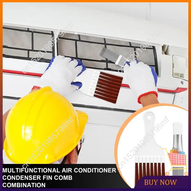 Description Picture 2 of itemMSOR-4 Pieces Air Conditioner Condenser Fin Cleaning Brush, AC Coil Cleaner Stainless Steel Fin Comb