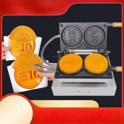 Bread Maker Machine Commercial Toaster Brushed Gold Coin Cake Snack Korean Coin Mold Hot Sandwich Maker хлебопеч 토스터기