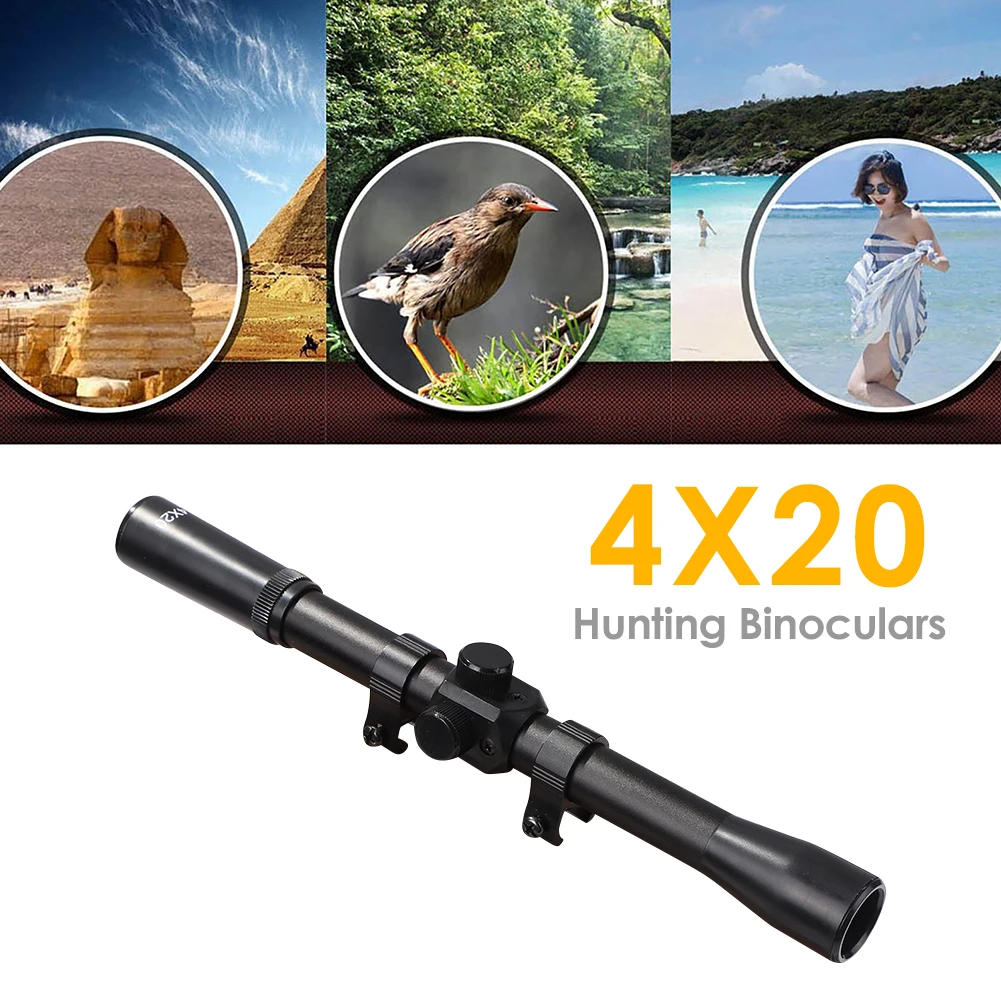 Description Picture 4 of itemTactical Sights Hunting 4x20 Rifle Scopes Optical Long Range Crosshair Optics Scope With 11MM Mount for Shooting Gun Accessories