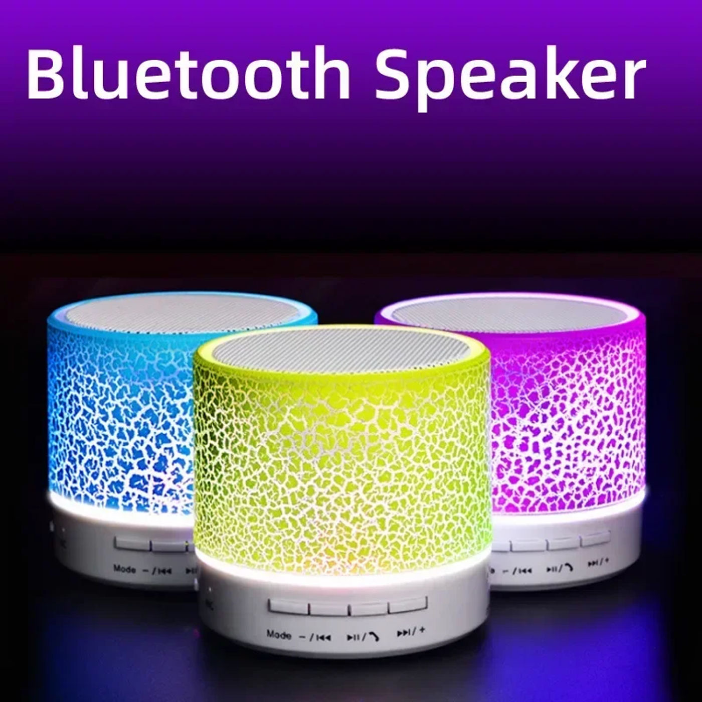 Description Picture 3 of itemBluetooth Speaker Mini Wireless Loudspeaker Crack LED TF Card USB Subwoofer Portable MP3 Sound Wireless Speaker for Smart Phone