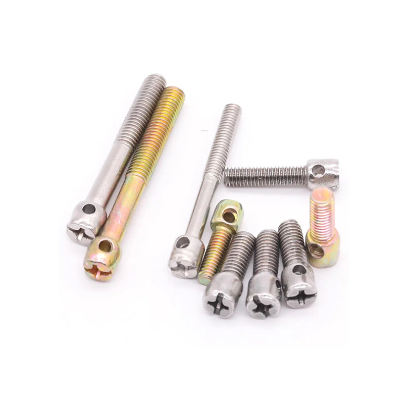 Description Picture 2 of itemIron Plated Color Zinc Carbon Steel Lead Sealing Screw Electric Meter Sealing Watch With Hole Cross Bolt M3M4M5M6