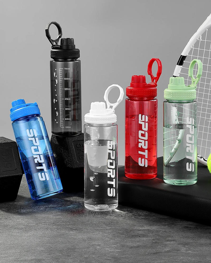 Description Picture 2 of item750ml Sports Water Bottle Outdoor Fitness Water Cup Camping Mountaineering Portable Fitness Jug