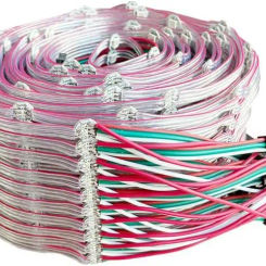 100pcs DC5V WS2812B Pre-Soldered LEDs LED Module String Nodes 10cm Wire Addressable Individually 5050 SMD RGB with Heatsink