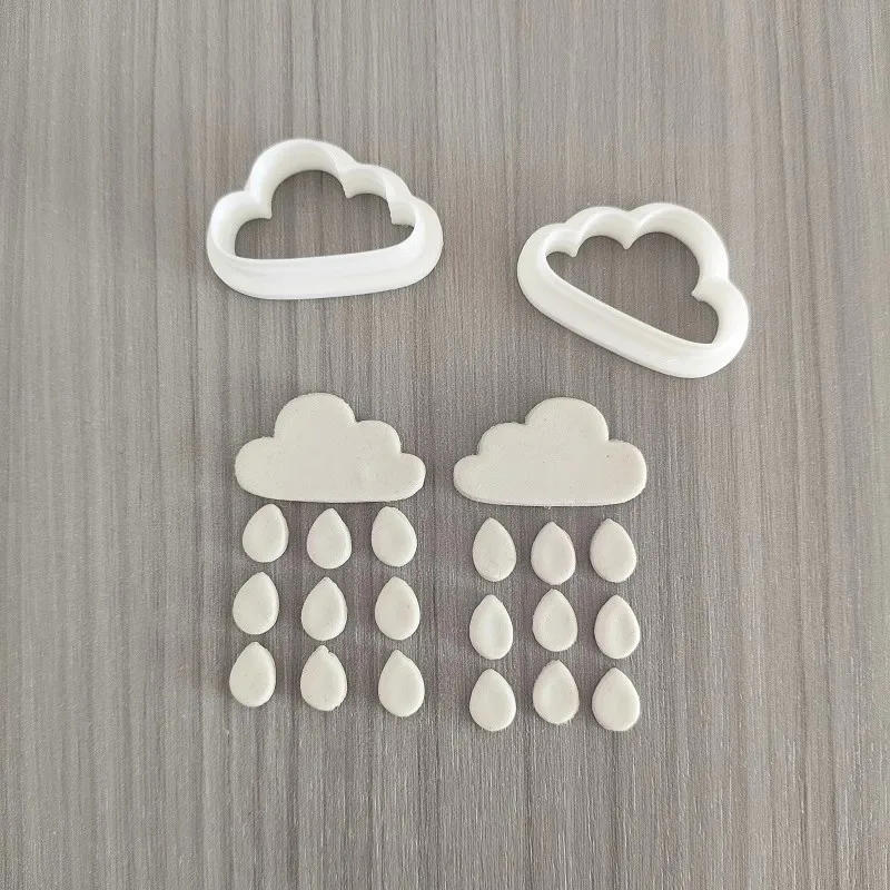 Description Picture 4 of itemRain Drop / Windmill / Oval Shape Polymer Clay Cutter LOVE Earring Clay Mold Jewelry Pendant Cutting Die DIY Embossing Tools