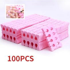40/100PCS Nail Art Toe Separators Fingers Foots Sponge Soft UV Gel Polish Beauty Tools Manicure Pedicure Pack Nail Kits
