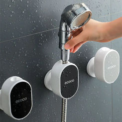 1PC 360° Universal Shower Head Holder Wall-mounted Bracket No Drill Support Hanging Adjustable Shower Stand Bathroom Accessories